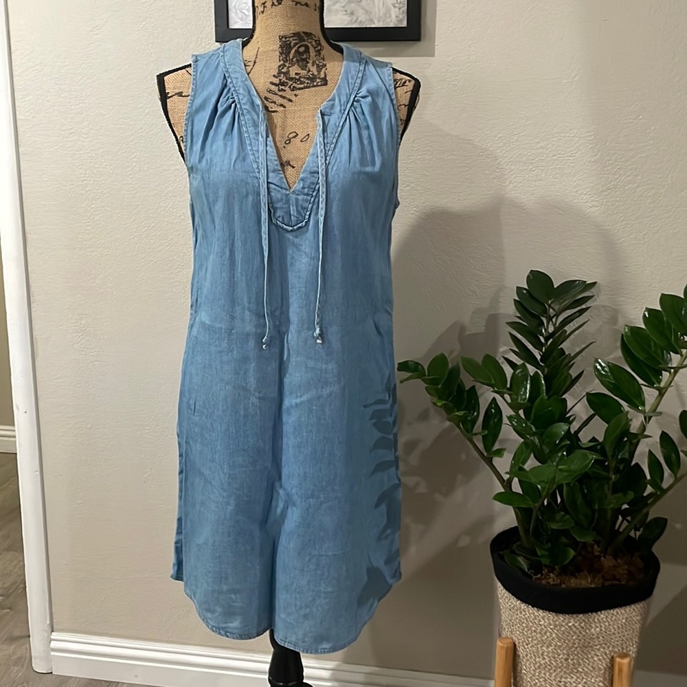 Light Denim Sleeveless Dress